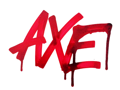 Axe calligraphy graffiti handlettering krink lettering type typography