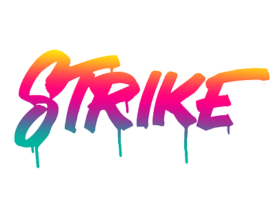 Strike calligraffiti calligraphy lettering type typography