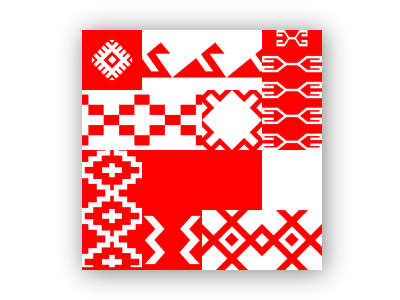 Rug Pattern anatolian geometric loop pattern red rug