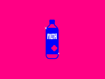 Bottled Filth bottle fiji icon minimalist water