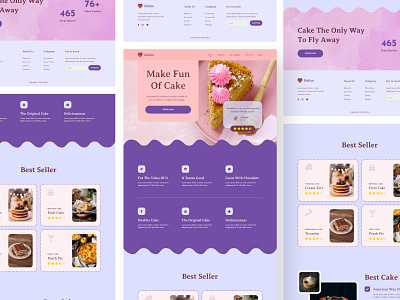 Delice - Cake & Pastry Landing Page ecommerce