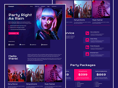 Cevent - Event Planner & Organizer Landing Page