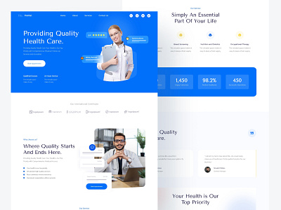 Hental - Healthcare & Medical Landing Page illustrator