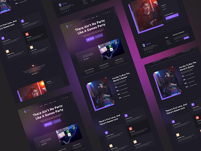 Gament - Video Game & eSport Landing Page