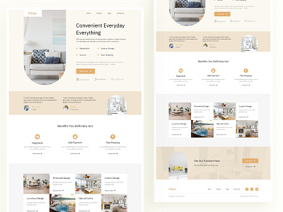 Frilux - Furniture Shop Landing Page