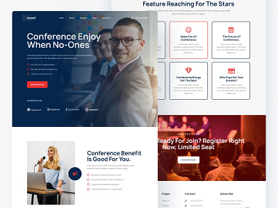 Uconf – Digital Event & Conference Landing Page conference digital event illustrator