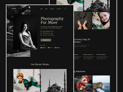 Snaphy - Portfolio & Photography Landing Page