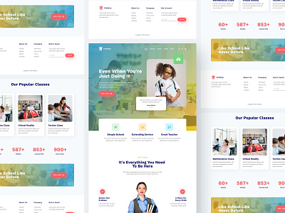 Undemy - School & Learning Center Landing Page course illustrator training
