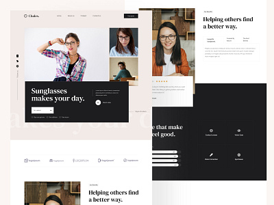 Chales - Glasses & Fashion Landing Page