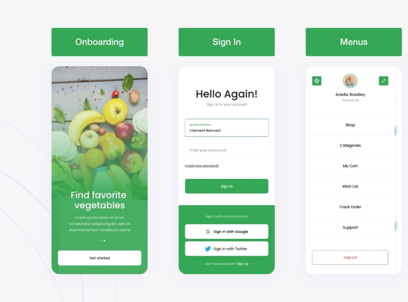 Giantfarm - Food & Grocery Delivery Mobile App by Anggi Krisna for ...