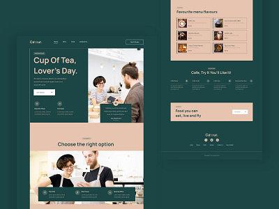 Cateur - Cafe & Restaurant Landing Page