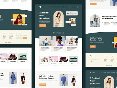 Tweed - Sweater Fashion Landing Page