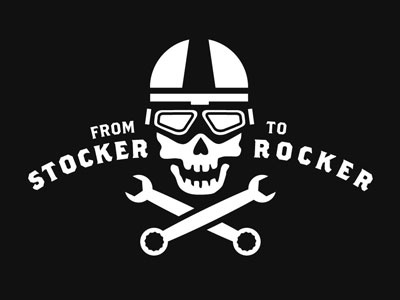 Jolly Rocker illustration logo typography