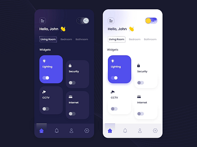 Smart Home UI Design | Etelligens graphic design ui