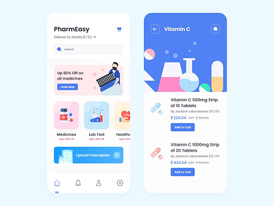 Pharmacy App UI Design | Etelligens graphic design ui