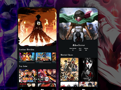 AnimePlanet App UI Design | Etelligens