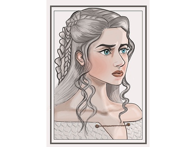 Daenerys Targaryen (Game of thrones) design illustration