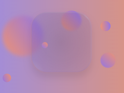 CSS Frosted glass with orbs by Jošt Bizjak on Dribbble