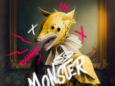 Monster 3d c4d design freak monster nft octane render zbrush