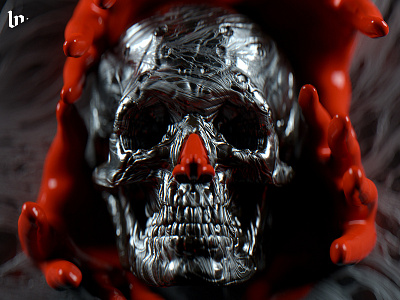 REAPER 3d c4d color freak head monster octane red render scull zbrush