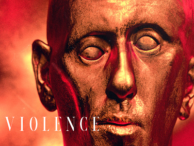 Violence 3d c4d cinema4d color design freak illustration monster photoshop red render zbruh zbrush