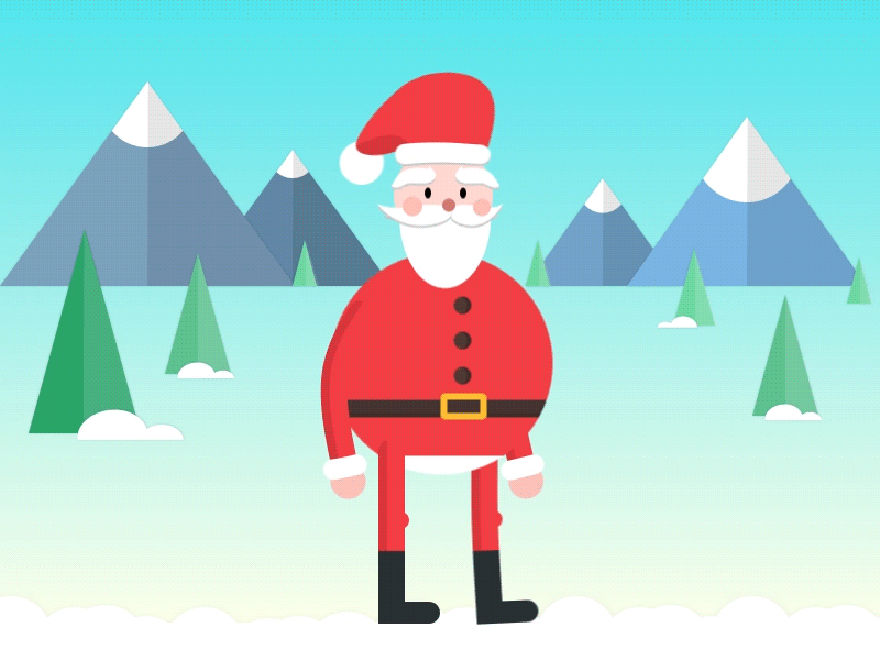 Step Up - Santa animation character christmas dance new noel santa xmas year