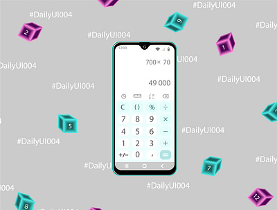 Daily UI 004 calculator design