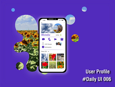 Daily UI 006 mobile userprofile
