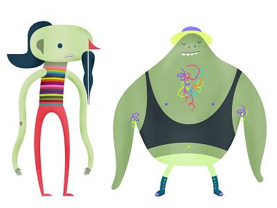 Characters for animated project character design illustration motion graphics