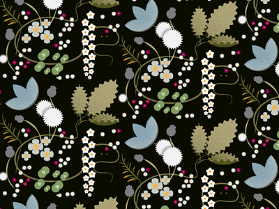 wildflowers.pattern adobeillustrator flower flowers illustration pattern