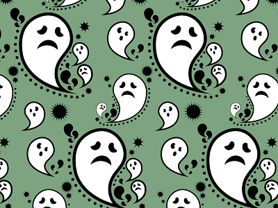 ghosts.02 adobeillustrator ghost illustration pattern