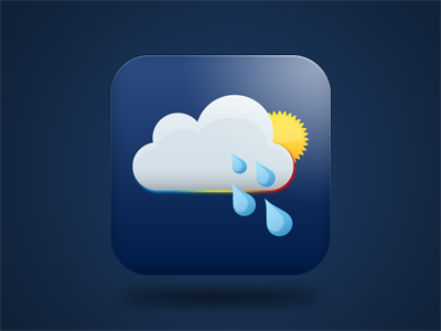 The Weather App Icon Option #1 app icon ios ios app ios icon ipad iphone weather weather app