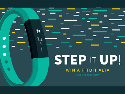 Advantage Fitbit Contest fitbit illustration