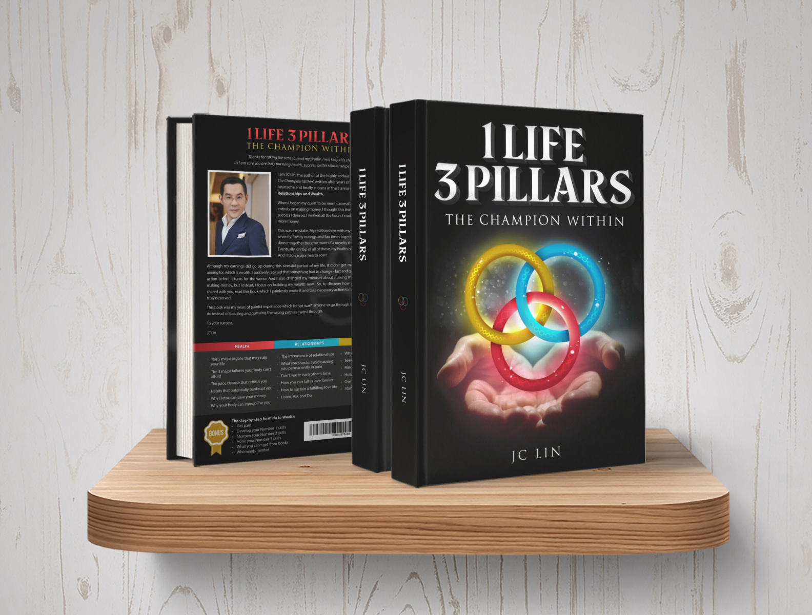 Book Cover & Interior Design 1 Life 3 Pillars by Vincent Vi on Dribbble