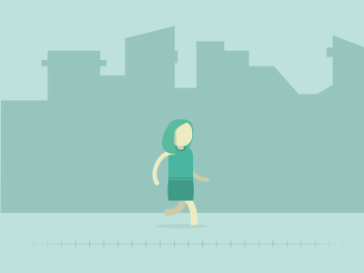 WorkinGirl animation city cycle epsilon girl motion simple walk woman working