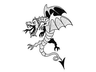 Dragon dragon drawing illustration illustrator roaring trad traditional traditional tattoo