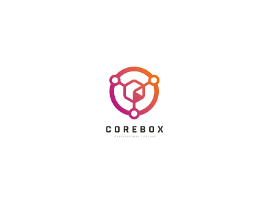 CoreBox System Professional Logo abstract box core creative cube cubical digital exchange gaming hexagon information intelligence knowledge logo sever sharing system technologies technology virtual