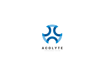Acolyte Abstract Circular Logo a letter abstract central circle circular core creative development digital gamer gaming intelligence logo media opaq startup studio system technology virtual