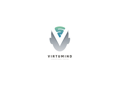 Virtual Mind Human Logo human intelligence knowledge logo network opaq smart technologies virtual