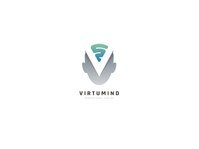 Virtual Mind Human Logo