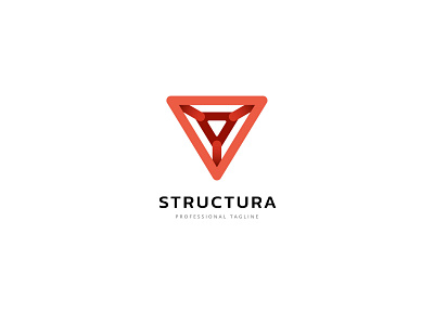 Triangular Structure Logo abstract architect architecture arrow construction gaming geometric logo manufacture opaq pyramid strength structural structure symmetric technologies technology triangle triangular virtual