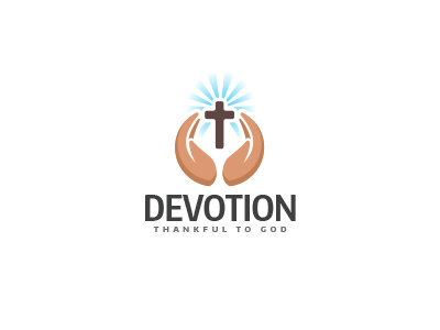 Devotion Logo angel catolicism christ freedom god hands life pray prayer religion religious spirtual