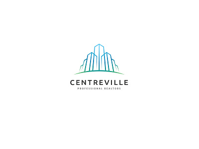 Centreville Logo architect builder building cities city construction downtown real estate realtors skyscraper town urban