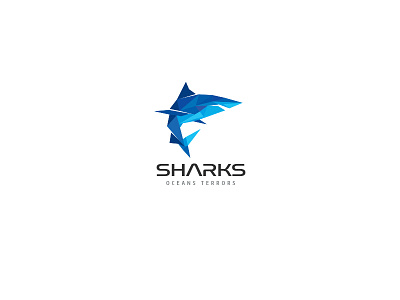 Shark Logo agility attack creature fin fish great white ocean predator sea shark sharky strength