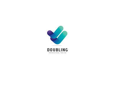 Double Check Logo abstract accounting business check double financial inspection investment solution twin validation verification