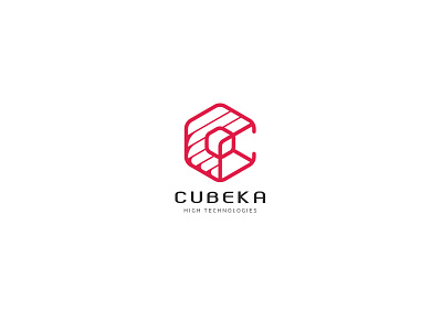 Cube Logo box c letter central core cube cubical development global hexagon hexagonal network technologies