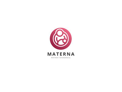 Mother And Baby Logo babies baby born care clinic family happy health kid life love loving mommy mother nursery pregnant protection relation safety tenderness