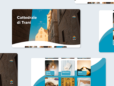 Landing page for a cathedral art branding design flat graphic design landing landing page landingpage minimal ui web website
