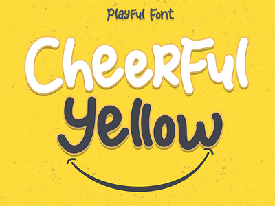 Cheerful Yellow background challigraphy christmas craft digitalpaper display floral flowers fonts invitation lettering logo love lovely lovelyfont mockup poster t shirt wedding