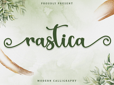 Rastica background challigraphy easter flowers fonts lettering logo love lovelyfont motherday new script spring springfield